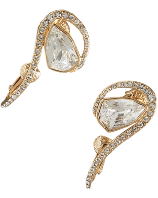 Gold Drop Pave Crystal