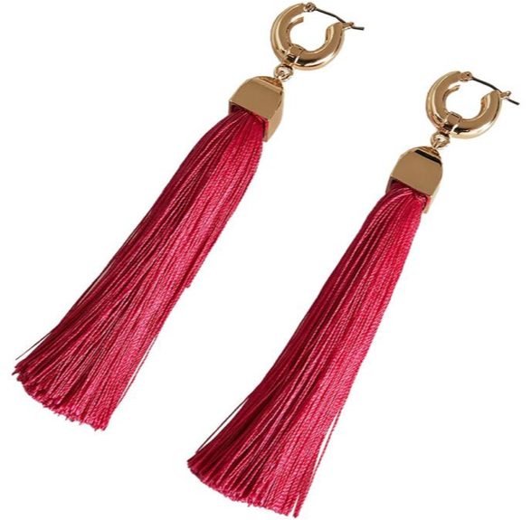 Pink Tassel Swinging Dangle